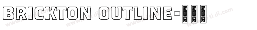 Brickton Outline字体转换
